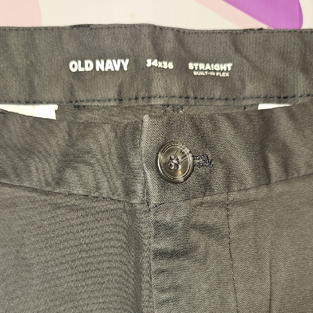 Old Navy Straight Fit Pants - Charcoal